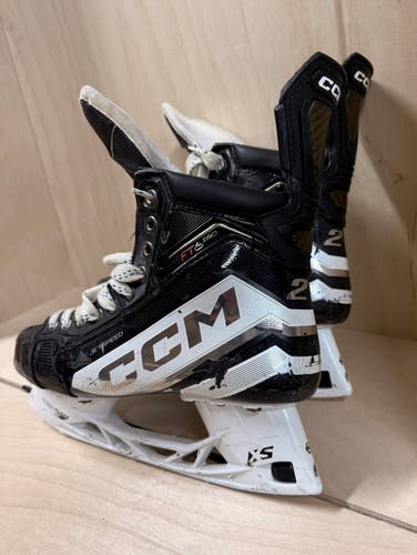 Custom White 2023 CCM JetSpeed FT6 Pro Hockey Skates Pro Stock 8.5 (Used)