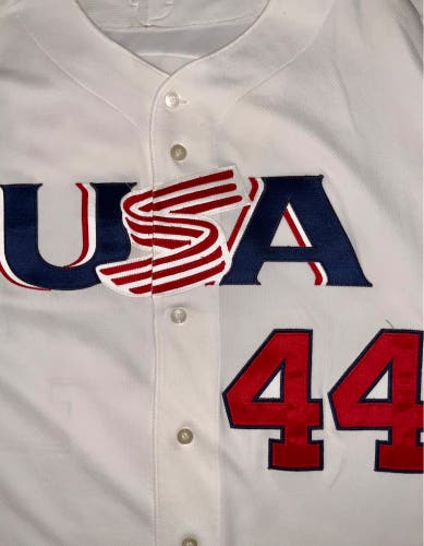 USA ‘09 World Baseball Classic Authentic Collection With Obama’s name and #44