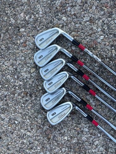 Men's 2010 Titleist 710 CB Right Handed Iron Set Stiff Flex Steel Shaft (Used)