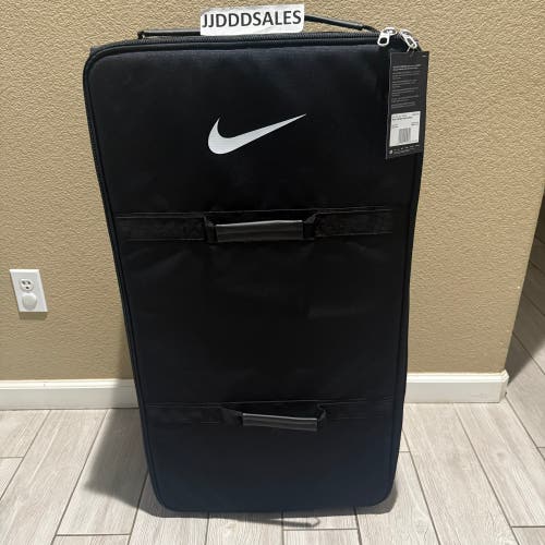 Nike FIFTYONE49 Black 35” Upright Wheeled Bag Cleats Roller Suitcase Luggage PBZ241-061 NWT