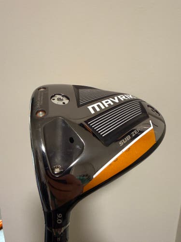Callaway Mavrik Sub Zero Left Hand Driver Stiff Flex 9 degree