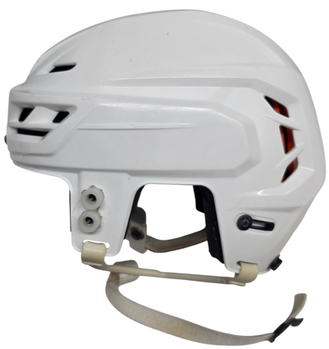 CCM TACKS 710 PRO STOCK HOCKEY HELMET MEDIUM WHITE USED (15537)