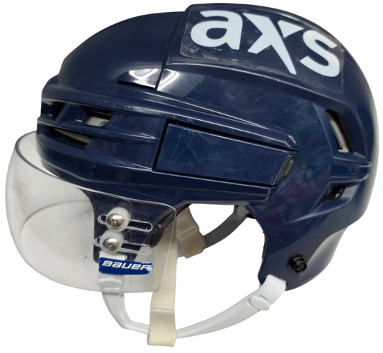 CCM TACKS 910 PRO STOCK HOCKEY HELMET SMALL NAVY WOLFPACK #6 (15538)