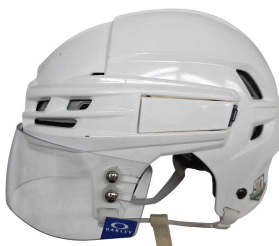 CCM TACKS 910 PRO STOCK HOCKEY HELMET MEDIUM WHITE WOLFPACK (2) (15545)