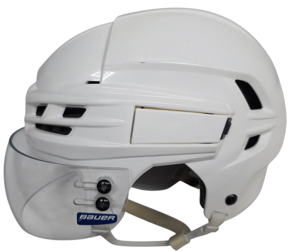 CCM SUPER TACKS X PRO STOCK HOCKEY HELMET MEDIUM WHITE USED #8 (15553)