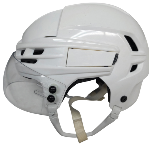CCM SUPER TACKS X PRO STOCK HOCKEY HELMET MEDIUM WHITE USED (15555)