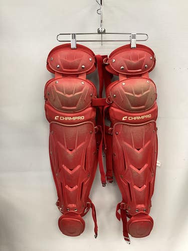 Used Champro Catchers Leg Guards Red Adult 11851-S000046177