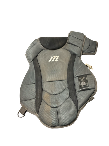 Used Marucci BLACK/GRAY CHEST PROTECTOR Catchers Chest Protector Black Adult 11834-S000049874