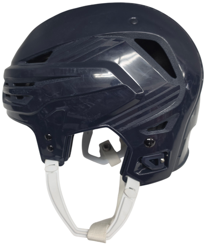 BAUER REAKT 85 PRO STOCK HOCKEY HELMET MEDIUM NAVY USED AHL (15560)