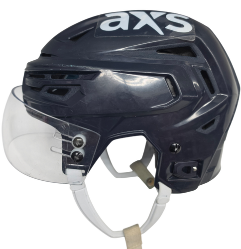 BAUER REAKT 150 PRO STOCK WOLF PACK HOCKEY HELMET MEDIUM NAVY USED #23 (15562)