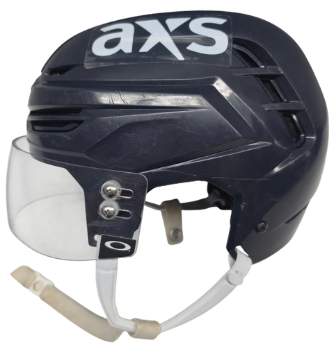 WARRIOR ALPHA ONE PRO STOCK WOLF PACK HOCKEY HELMET NAVY MEDIUM USED #21 (15567)