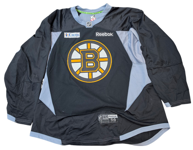 Reebok Edge 3.0 Custom Pro Stock Hockey Practice Jersey Bruins 56 Used (15577)