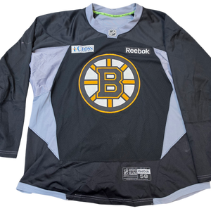 Reebok Edge 3.0 Custom Pro Stock Hockey Practice Jersey Bruins 58 Used (15578)