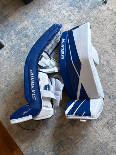 Large Bauer Supreme 3S Goalie Leg Pads (New)