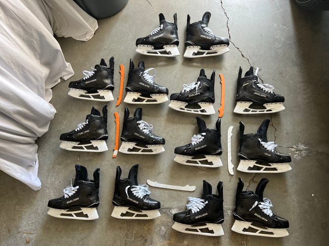 Black 2024 Bauer Supreme Shadow Hockey Skates Regular Width 8 (New)
