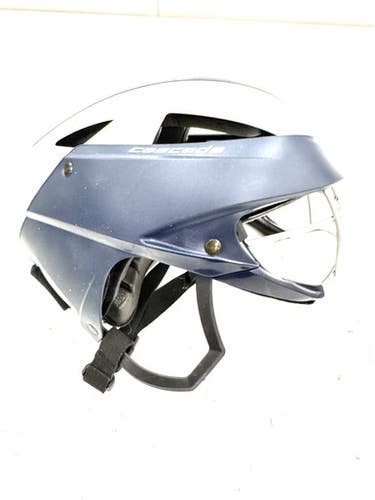 Used Cascade LX GRAY NAVY Lacrosse Helmet Navy Blue One Size 11860-C000308142