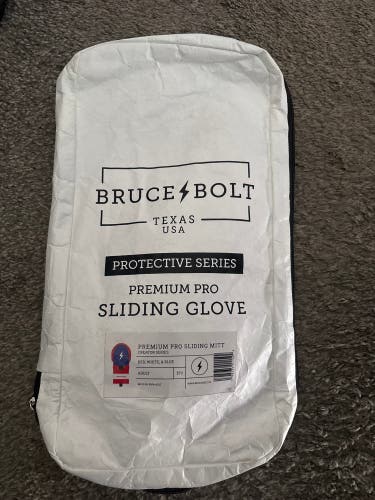 Bruce Bolt premium pro sliding glove, red white and blue adult size