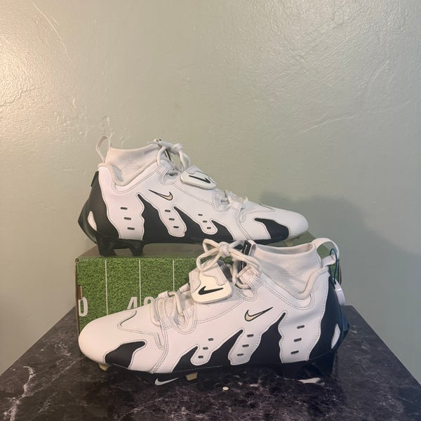 SAMPLE Nike Diamond Turf DT 96 White Black Football Cleats Size 11.5 Coach Prime Colorado