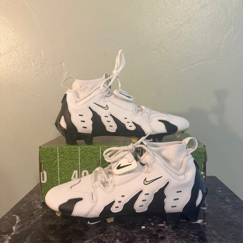 Nike Diamond Turf DT 96 White Black Football Cleats Size 9.5 Coach Prime Colorado