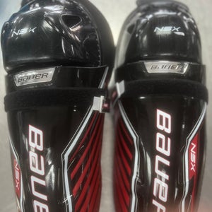 Used Bauer NSX Senior Shin Guards Black 14" 11497-C000157406