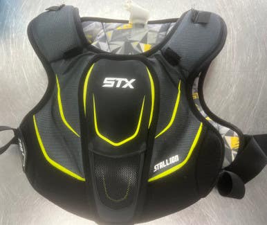 Used STX STALLION Lacrosse Shoulder Pads Black LG 11497-S000157398