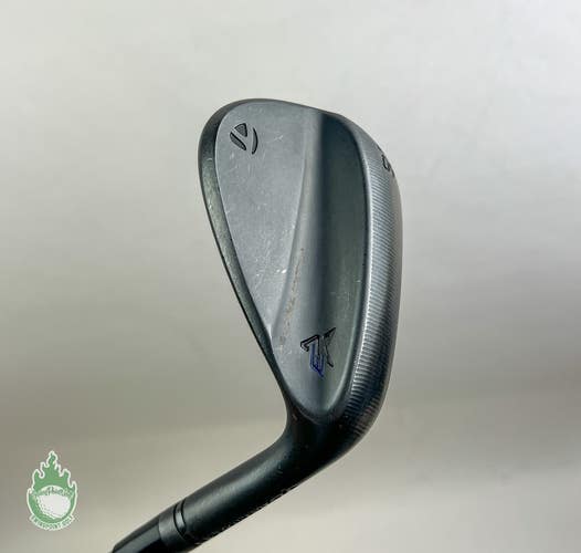 Used RH TaylorMade Milled Grind 3 Black SB 60*-10 Stiff Flex Steel Golf Club