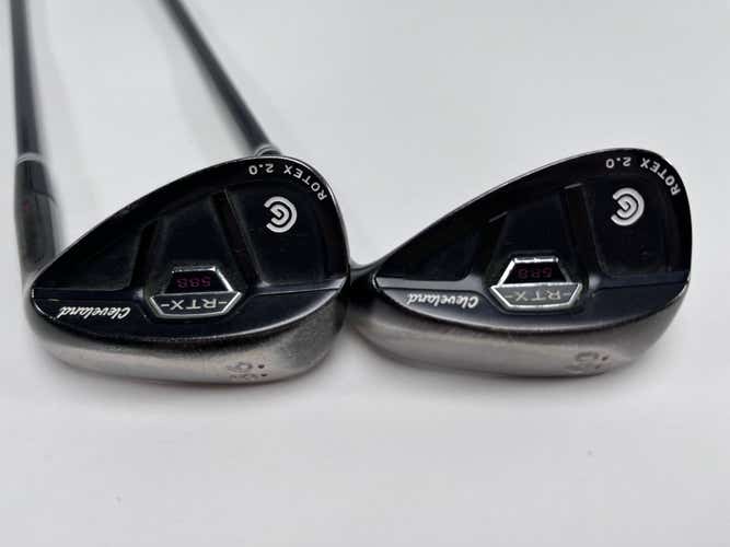 Cleveland 588 RTX CB Black Pearl Wedge Set 56* 14 60* 12 DG Wedge
