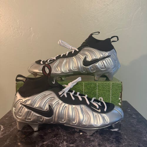 Silver Men's 13.0 Nike Vaporposite Chromeposite Edge 360 Molded Cleats Cleats (Used)