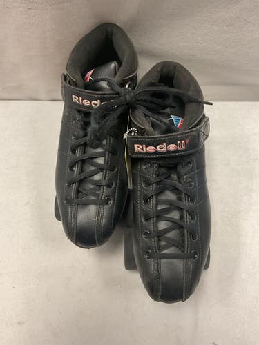Used Riedell QUAD SKATES Senior Roller Quad Skates Black Senior 10 11490-S000272254