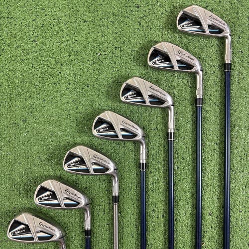 READ TaylorMade SIM MAX Iron Set 5-PW AW Graphite Ventus Blue 7S Stiff Flex