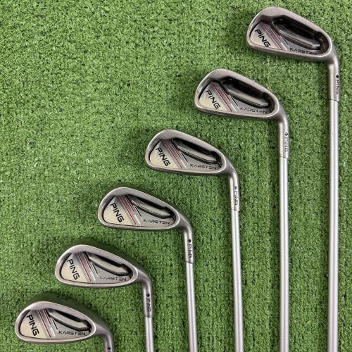 READ Ping Karsten 2014 Iron Set 6-PW SW Black Dot KS 401 Regular Flex Graphite