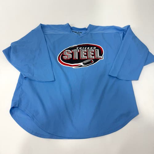Used Baby Blue Chicago Steel Practice Jersey | XL