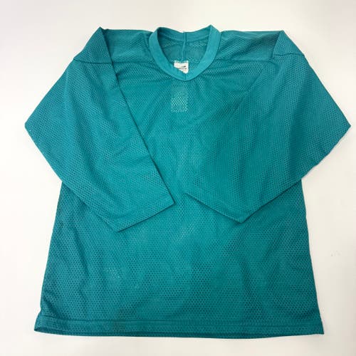 Used Teal Mesh Bauer Practice Jersey | Youth Large/XL