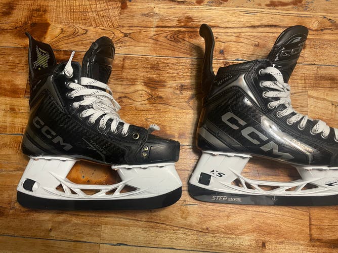 Black 2024 CCM Tacks XF Pro Hockey Skates Size 7 (Used)