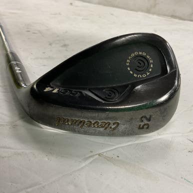 Used Cleveland CG14 TOUR ZIP GROOVES Golf Wedge Mens RH 52 Degree 11855-S000202478