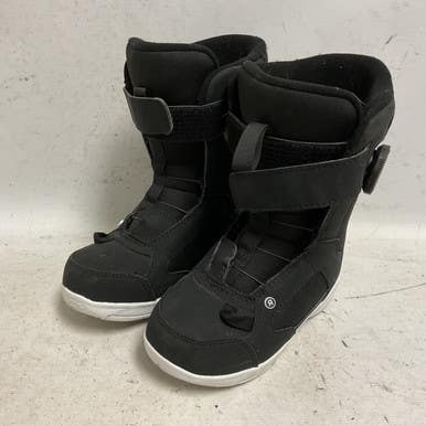 Used Ride NORRIS BOA Boys Snowboard Boots Black Junior 01 11855-S000202639