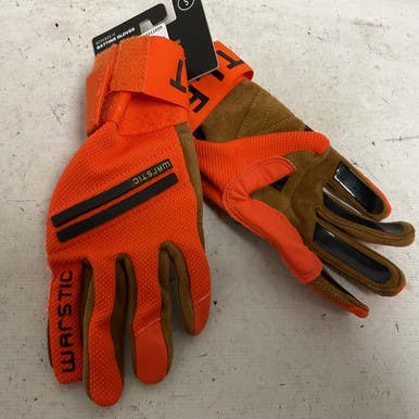 Used Warstic BB/SB Batting Gloves Orange SM 11855-S000202609