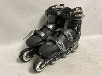 Used RollerDerby V TECH 500 6-9 Senior Rec Fitness Skates Black Adjustable 11855-S000202607