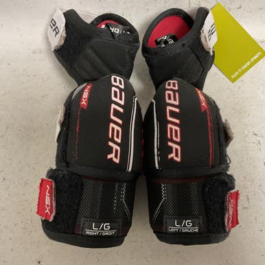 Used Bauer NSX Junior Elbow Pads Black And Red LG 11855-S000202541