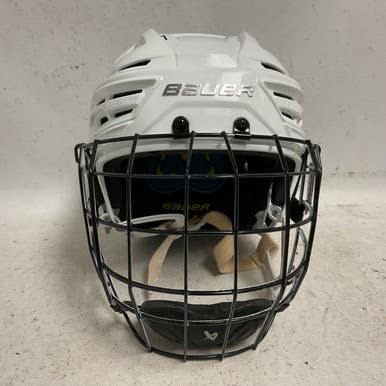 Used Bauer REAKT 150 Helmet Cage Combo White MD 11855-S000202542
