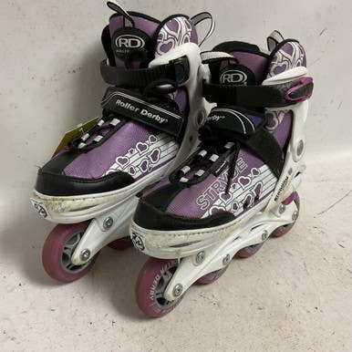 Used RollerDerby STRYDE 2-5 Junior Rec Fitness Skates Purple Adjustable 11855-S000202520