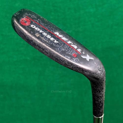 RARE Odyssey Metal-X 8 Heel-Shafted Blade 34" Putter 8802 Napa w/ Super Stroke
