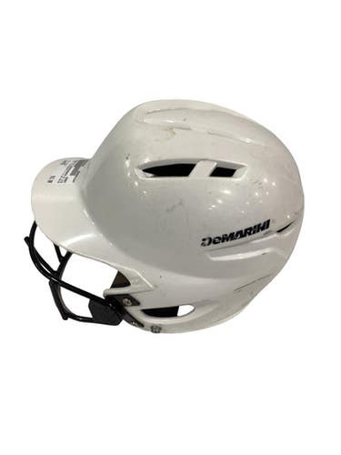 Used Demarini WTD5424WHYH 6 1/2 AND BELOW Batting Helmet w/Mask White XS 11347-S000268264
