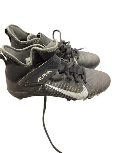 Used Nike ALPHA MENACE PRO 2.0 BLACK WHITE Adult FB Cleats Black Senior 8 11347-S000268261
