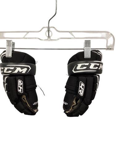 Used CCM 4R 10 INCH GLOVES Junior Gloves Black 10" 11347-S000268258