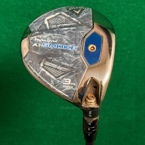 Callaway Paradym Ai Smoke Max 16.5 Fairway 3HL Wood Cypher Fifty Seniors