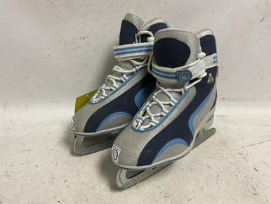Used Jackson SOFTEC Girls Softboot Skate Navy Blue Junior 05 11855-S000202174