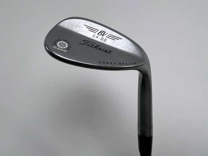 Titleist Vokey Spin Milled SM4 Chrome Sand Wedge SW 54* 8 Bounce Wedge RH
