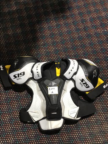 Large Senior Easton S19 Stealth Pro stock Shoulder Pads (New)