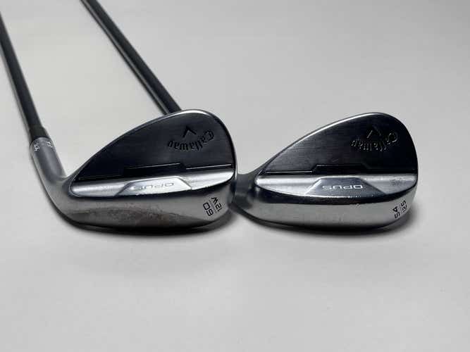 Callaway Opus Brushed Chrome Wedge Set 54* 12 | 60* 12 Recoil Dart HDX Wedge RH